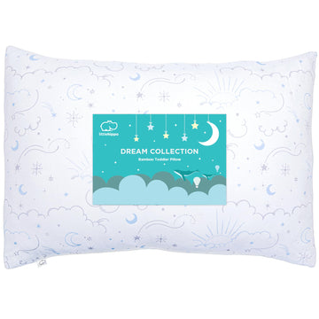 Littlehippo Toddler Pillow With Bamboo (Viscose) Pillowcase - 13X18 Hypoallergenic Toddler Pillow For Sleeping, Kids, Travel, Mi