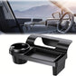 Whixant Car Window Multifunctional Storage Organizer, Hanging Car Door Side Organizer with Cup Holder & Charging Port, Vehicle W