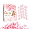 Guawubiang Winnie Pacifier Hunt Sign, Mini Pacifiers Baby Shower Game Set, Pacifier Hunt Baby Shower Game, 50Pcs Pink Mini Pacif