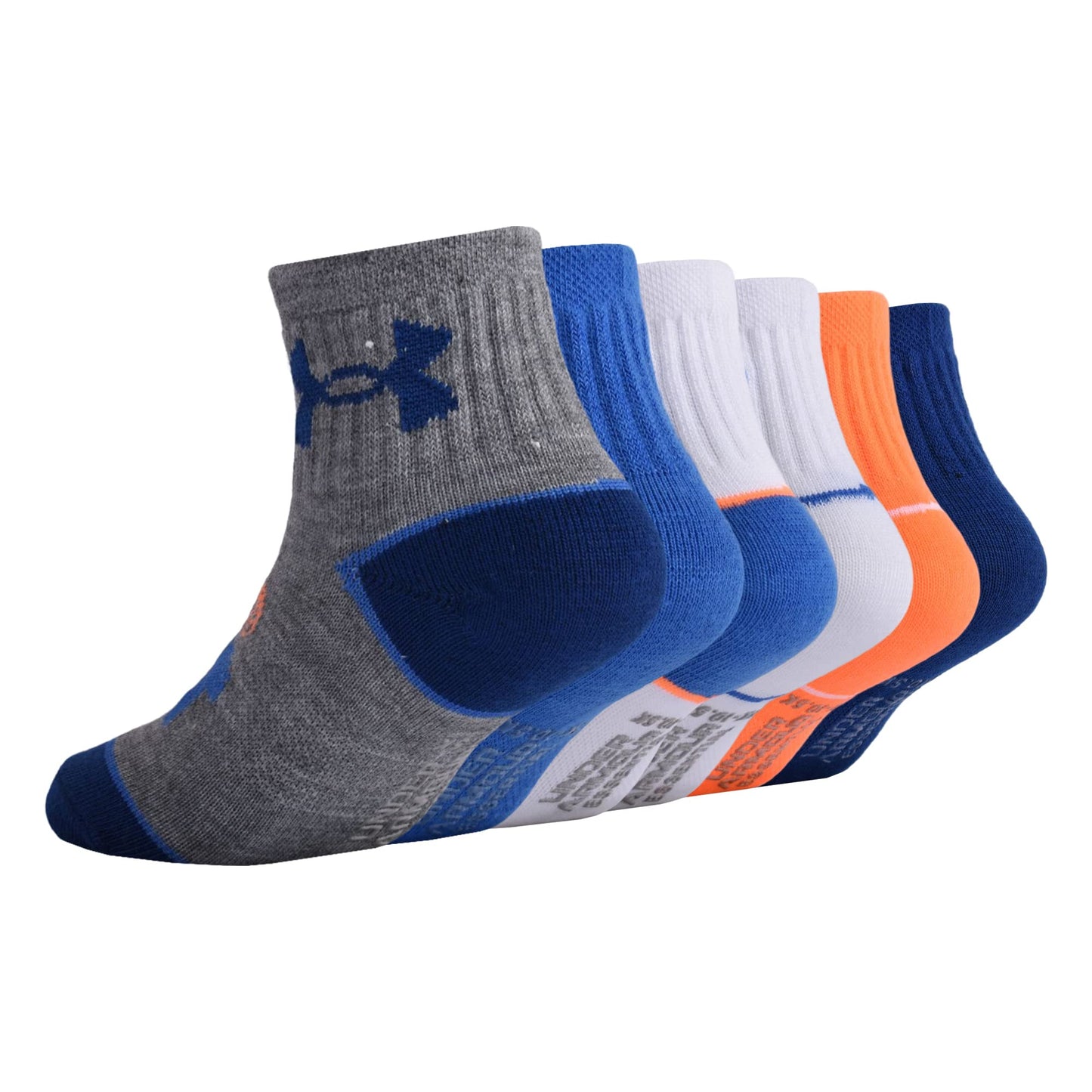 Under Armour Baby Boys Multi Pack Beast Essential Quarter Sock, Light Gray Heather, 12-24 Months
