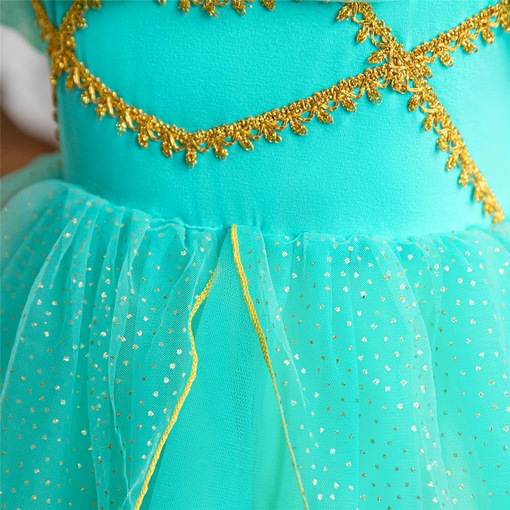 Dressy Daisy Arabian Princess Costumes Birthday Fancy Halloween Party Tulle Dress For Toddler Girls Size 4T To 5T