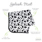 Bapronbaby Cowhide Splash Mat - Waterproof Catch-All For Under High Chairs, Floors, Tables, Playtime Or Arts & Crafts - Machine