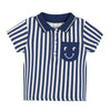 Miniklub Baby Short Sleeve Round Neck Knitted Cotton Multi Color Polo, Pack Of 1 (03M)