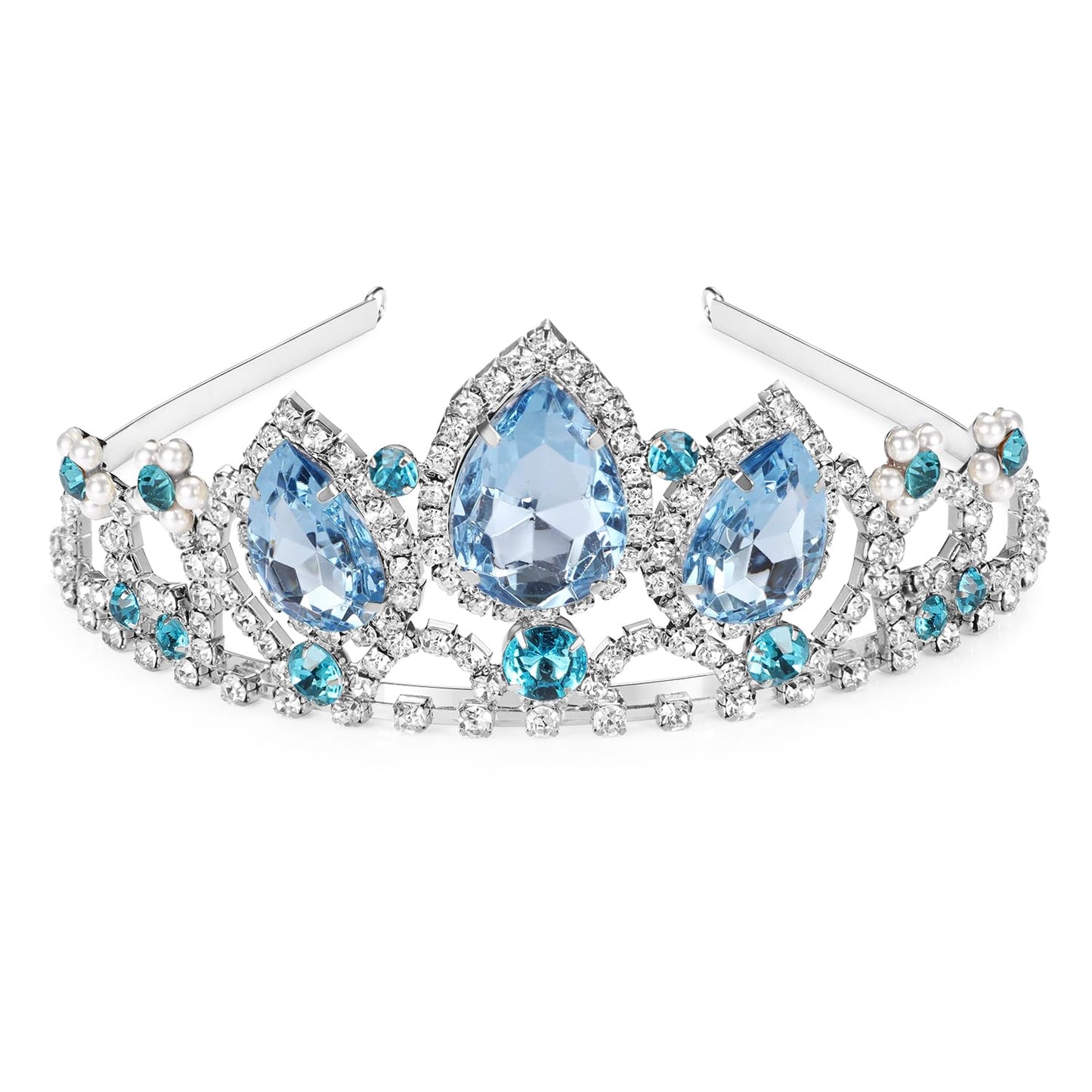 Elsa Crown Halloween Cosplay Hair Accessories Girls Tiara Bridal Wedding Crystal Hair Band Tiara Pageant Tiara Birthday Gifts (A