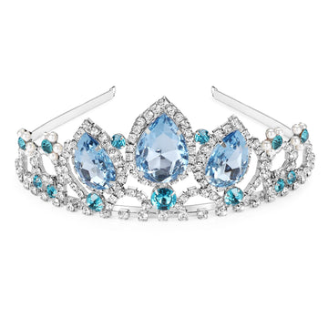 Elsa Crown Halloween Cosplay Hair Accessories Girls Tiara Bridal Wedding Crystal Hair Band Tiara Pageant Tiara Birthday Gifts (A