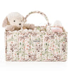 Blissful Diary Floral Diaper Caddy Organizer, Stylish Nursery Storage Basket, Gift for Baby Shower, Baby Registry Must Have, New