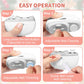 Electric Nail Clipper & Baby Nail Trimmer Polisher 3 In 1 (Not For Toenail) With Nail Scraps Storage, Led Light, 2 Speeds, Recha