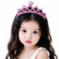 Babymoon Baby Girl Rhinestone Crown Headbands Toddler Princess Acrylic Headband Hair Accessories Glittering For Girls | Pink