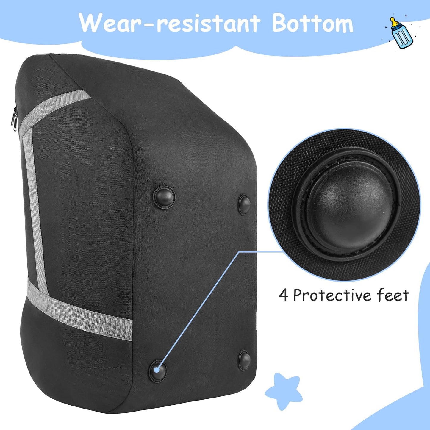 Yorepek Padded Car Seat Travel Bag Compatible With Uppababy Mesa V2 Without Base, Fit For Nuna Pipa Without Base, Infant Car Sea