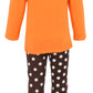 Unique Baby Girls 2 Piece Happy Thanksgiving Orange And Brown Fall Outfit (5)
