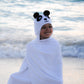 Little Ashkim Hooded Turkish Towel - White Panda - 0-24 Months
