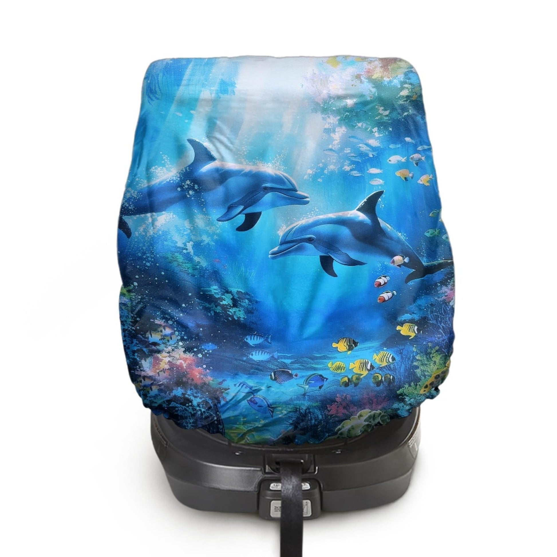 NDISTIN Dolphin Baby Car Seat Sun Shade Cover Dustproof Infant Car Seats Heat Protector Fits Most Car Baby Seats Heat and Sun Se