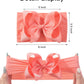Doboi Baby Girl Headbands, 12Pcs Nylon Headbands With Big Baby Bows, Hair Accessories For Infant Newborn Toddler