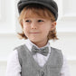 A&J Design Baby Newsboy Cap Toddler Boy Flat Scally Irish Hat Gray 2-3T
