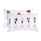 Everyday Kids 3-Piece Toddler Fitted Sheet, Flat Sheet And Pillowcase Set - Born To Dance Ballerina - Soft Breathable Microfiber