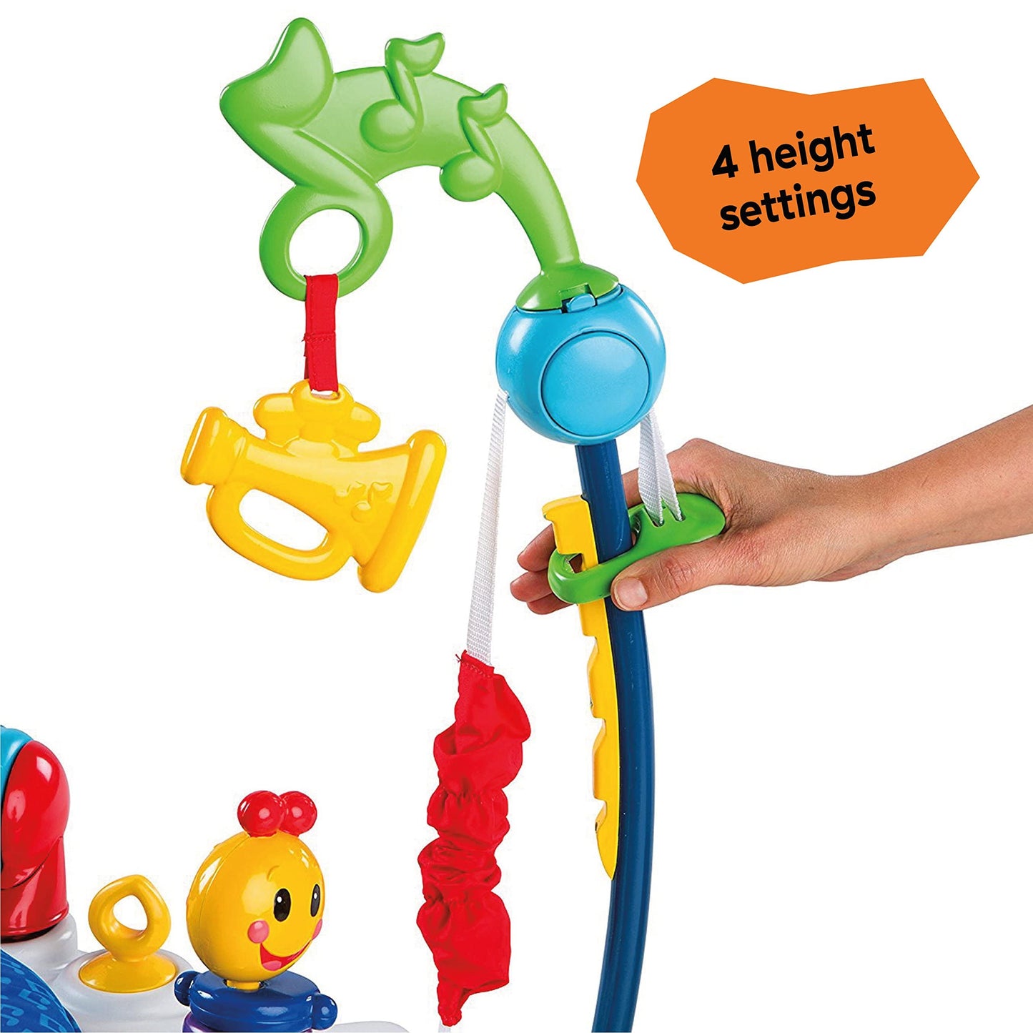 Baby Einstein Neighborhood Symphony Activity Jumper Infant Entertainer with Lights and Melodies, Age 6 months +, Max weight 25 l