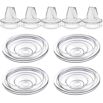 5Pack Silicone Duckbill Valve & 4Pack Silicone Diaphragm Compatible With S9 / S12 / S9Pro / S12Pro Wearable Breastpump, Electric
