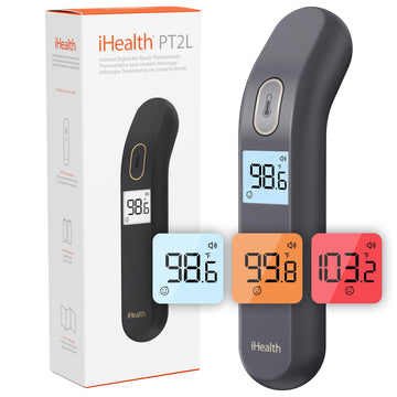 Ihealth Touchless Forehead Thermometer For Adults, Babies & Kids - 1-Second Fast Reading, Color-Coded Fever Alert, Fsa/Hsa Eligi