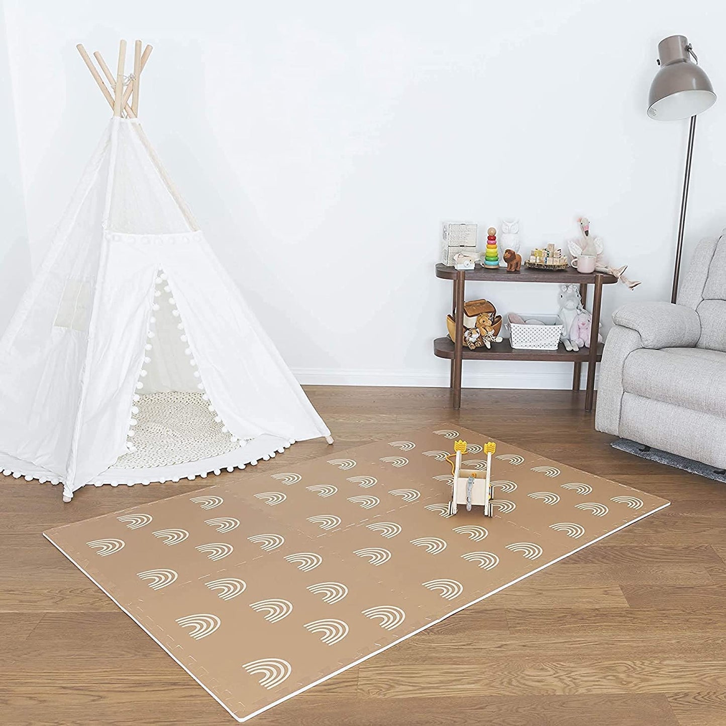 Childlike Behavior Baby Play Mat- Play Pen Tummy Time Mat & Crawling Mat Foam Play Mat For Baby With Interlocking Floor Tiles 72