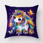 Z4HRS Kids Pillow with Unicorn | Colourful Unicorn Print Pillow | Double Side Aesthetic Pillows Floor Cushion for Kids Bedroom(1