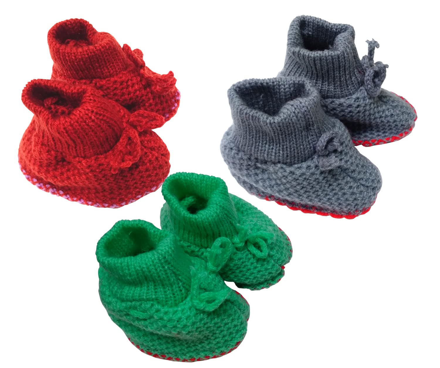 Kidska Woolen Socks For Babies Winter Socks For New Born Inflant (0 To 3 Month) Pack Of 3