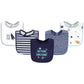 Hudson Baby Unisex Baby Cotton Bibs, Space, One Size
