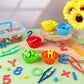 286Pcs Letters and Numbers Sensory Bin Filler Fine Motor Toys Counting Sorting 200 Felt Pompoms 76 Magnetic Letters Numbers 4 Tw