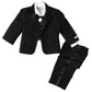 Spring Notion Baby Boys' Black Classic Fit Tuxedo Set, No Tail 6M (Small)
