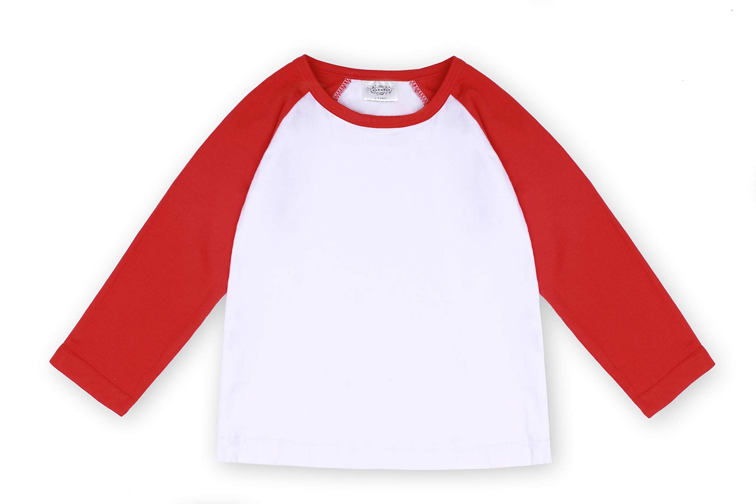 Creator Toddler Baby Girls Boys Long Sleeve Shirts Raglan Shirt Baseba – Cutebab WBBAPB07XQS9TPG