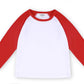 Creator Toddler Baby Girls Boys Long Sleeve Shirts Raglan Shirt Baseball Tee Cotton T-Shirts Red