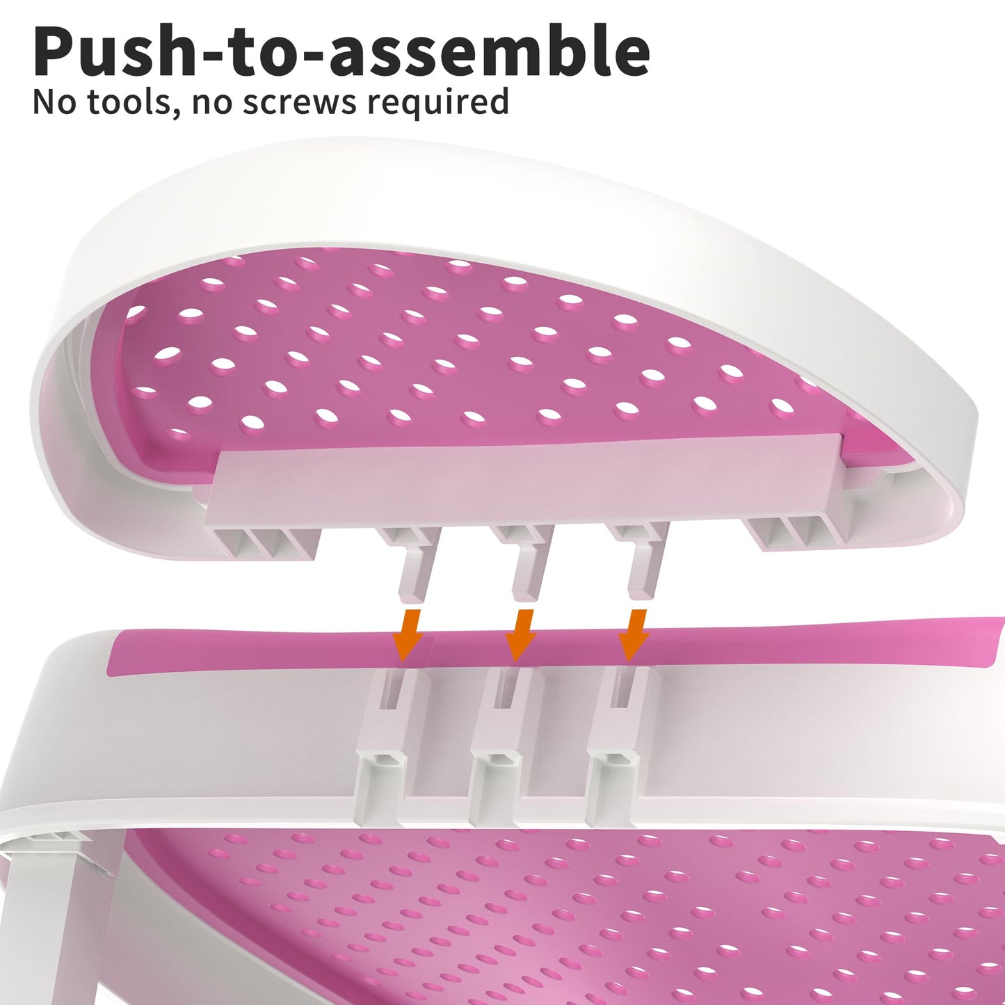 Glotika Baby Bathtub Support For Babies 0-6 Months, Foldable Portable Infant Bathtub, Ergonomic Mesh Baby Bath Tub, Pink