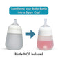 Straw Cup Conversion Kit For Nanob  B   Flexy Silicone Baby Bottles 2-Count | Soft Food Grade Silicone Sippy Spout Nipples, Weig