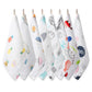 Dhruva Sales Muslin Baby Cotton Hanky | Reusable Washcloth for Infant Care | Pack of 8 | Multicolor