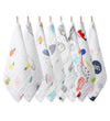 Dhruva Sales Muslin Baby Cotton Hanky | Reusable Washcloth for Infant Care | Pack of 8 | Multicolor