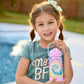 Choco Mocha Tie Dye Kids Insulated Water Bottle Kids Stainless Steel Water Bottle With Straw Spill Proof Metal Water Bottle For