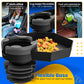 Kids Travel Tray - Large Base - Car Seat And Car Cup Holder Tray - Tray For Snacks, Entertainment, Toys - Includes Cup Holder -