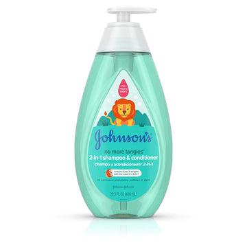 Johnson'S No More Tangles 2-In-1 Detangling Hair Shampoo & Conditioner For Kids & Toddlers, Gentle & Tear-Free, Hypoallergenic &