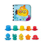 Baby Einstein Ocean Explorers Opus Bath Pals 11-Piece Gift Set, Waterproof Bath Book, Bath Cups, Animal Shape Bath Toys for Baby