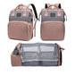 Fandiar Diaper Bag With Changing Station, Diaper Bags For Baby Girl Boy Multi-Function Travel Portable Bassinet Backpack Mommy B
