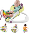 Fisher-Price Portable Baby Chair Kick & Play Deluxe Sit-Me-Up Seat With Piano, Learning & Tray For Infants To Toddlers, Purple M