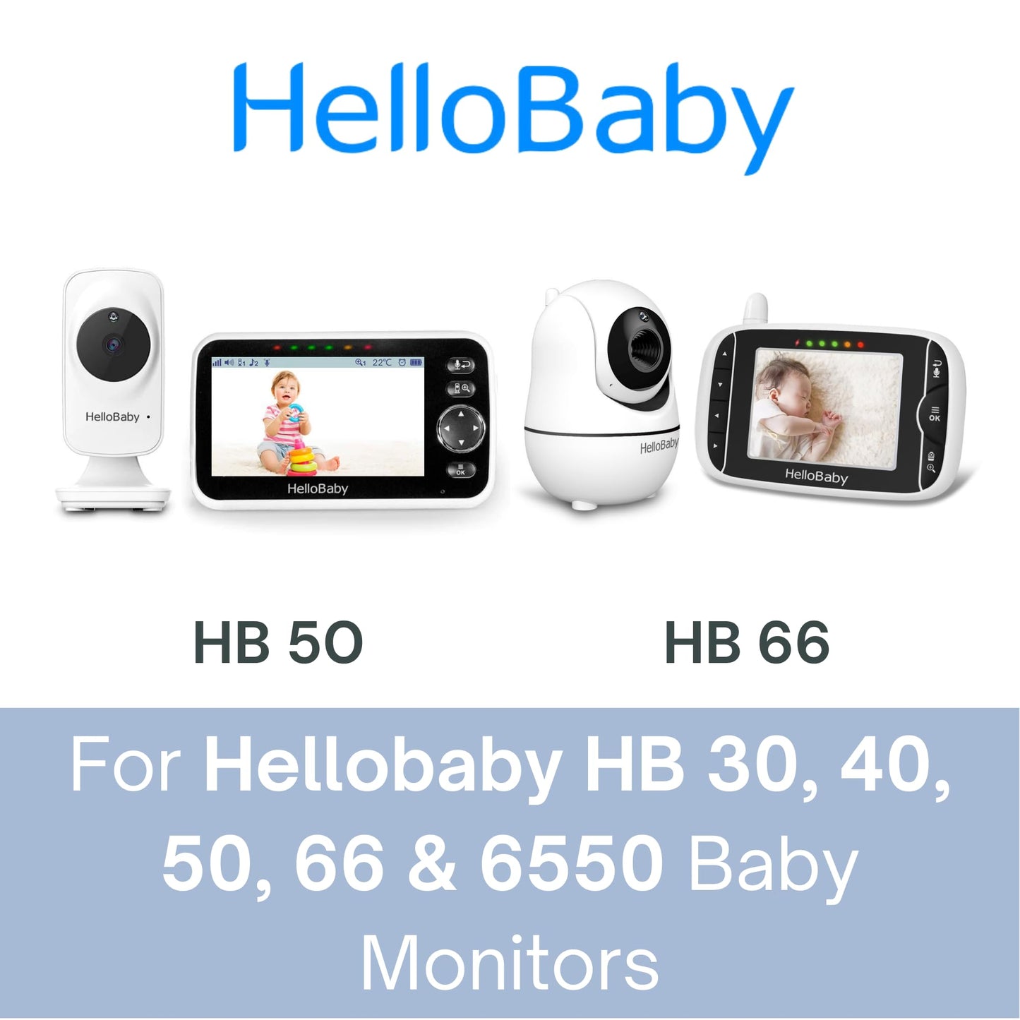 9.7Ft Extra Long Cord For Hello Baby Monitor Charger Fits Hb6550, Hb50 And More/Ifamily Sm650 / Okaidi Od8050 / Blemil Bl9052 /
