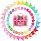 Elemirsa 80 Pieces Butterfly Hair Clips Flower Hair Clips Mini Claw Clip Jaw Clips With Toy Treasure Box For Baby Girls Kids Tod