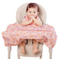 aijoo All-in-one Coverall Baby Feeding Bibs, Sleeveless, Suction plates compatible BLW Bibs Covers baby and high chair (Pink Flo