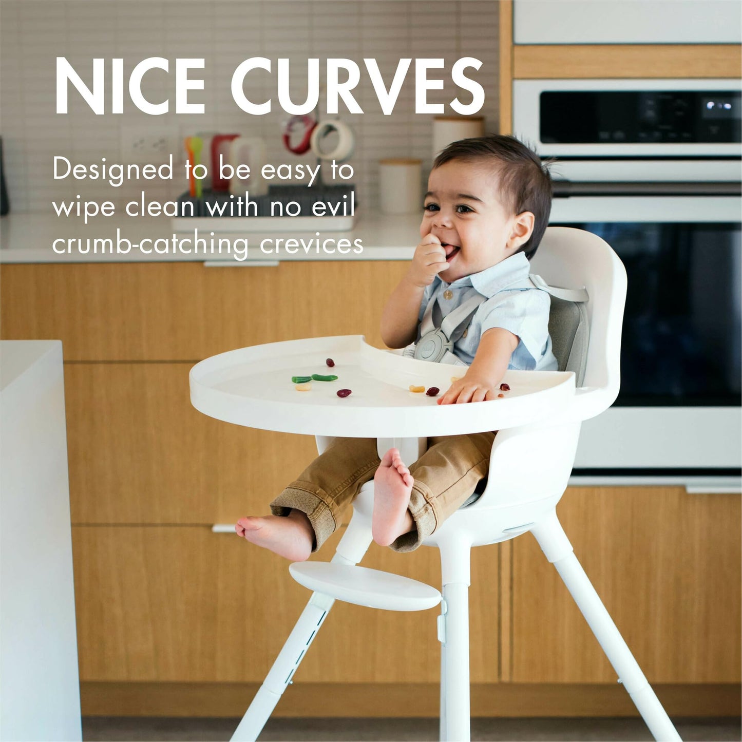 Boon Grub Adjustable Baby High Chair - Convertible High Chair And Toddler Chair - High Chairs For Babies And Toddlers 6 Months T