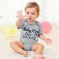 Unicomidea 3-6 Months Boys Bodysuit Funny Letter Print Outfit Holy Cow I'M Cute Baby Clothes Size 6M Romper Bodysuit