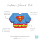 Bumkins Sleeved Baby Toddler Bib, Smock, Waterproof Fabric, Fits Ages 6-24 Months, Dc Comics Superman