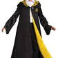 Disguise Harry Potter Hogwarts Robe Deluxe Childrens Costume Accessory, Black and Gold, Kids Size Large (10-12)