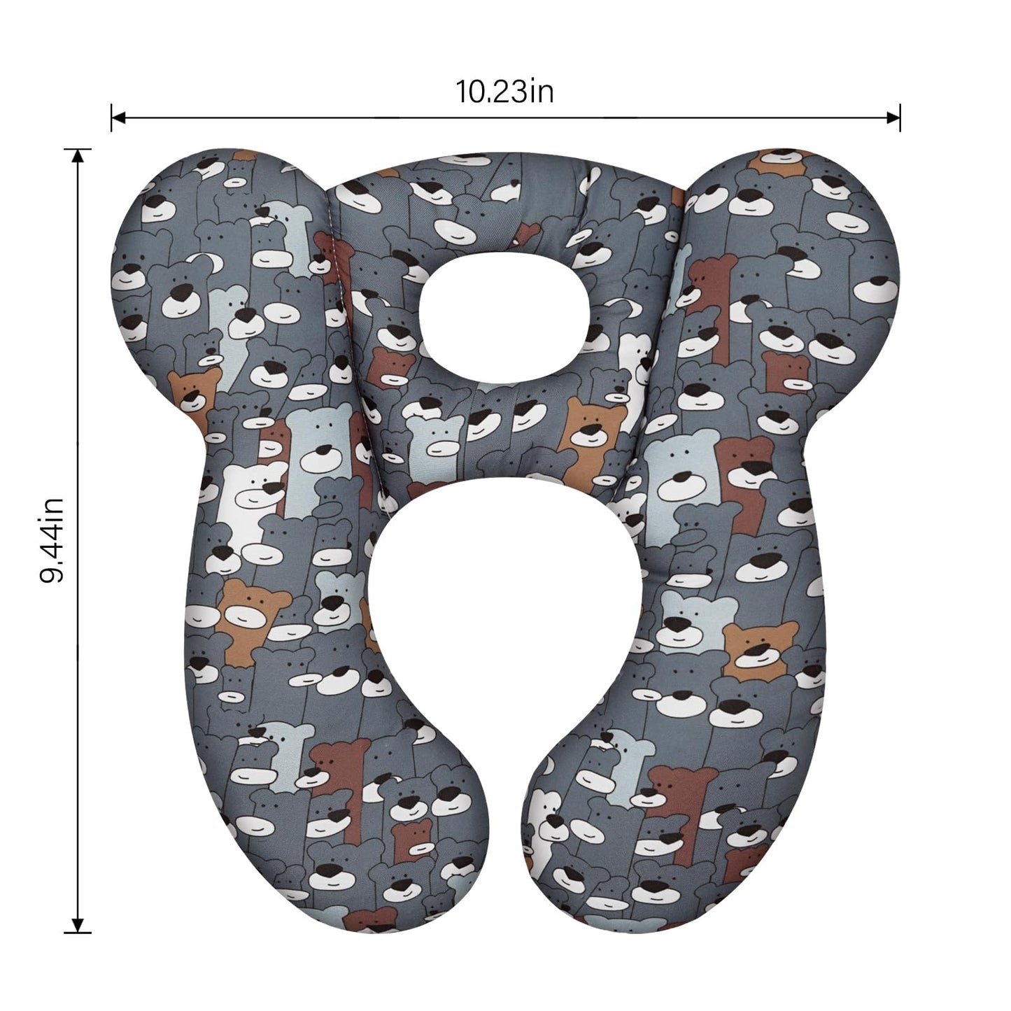 Baby Travel Pillow, Infant Kid'S Cushion Soft And Skin Friendly For Car Seat, Pushchair And Stroller (Style L)