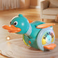 BAKAM Baby Toys 18 Months, Cute Running Duck Crawling Toy with Light & Music, Increase Baby Tummy Time, Great Musical Crawl Toys
