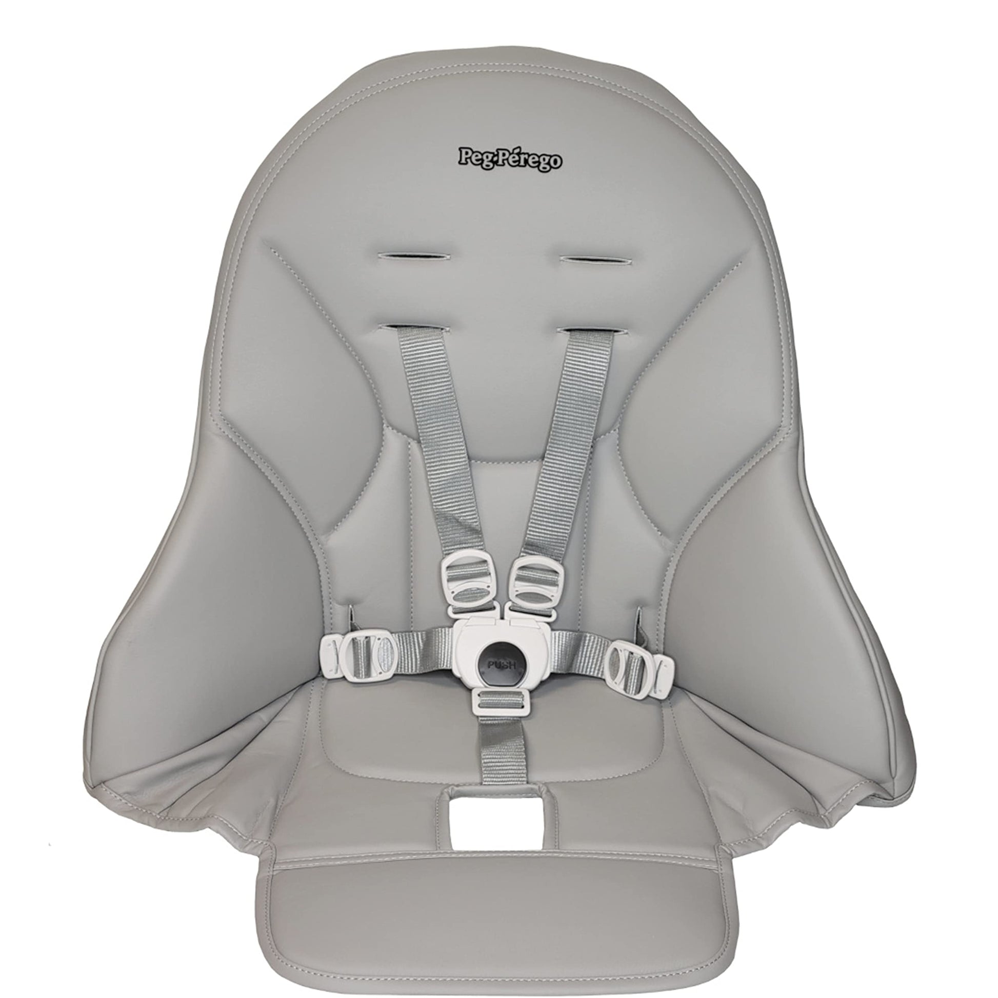 Peg Perego Siesta/Prima Pappa Zero 3 high chair replacement upholstery with seat belt, Ice (Grey)